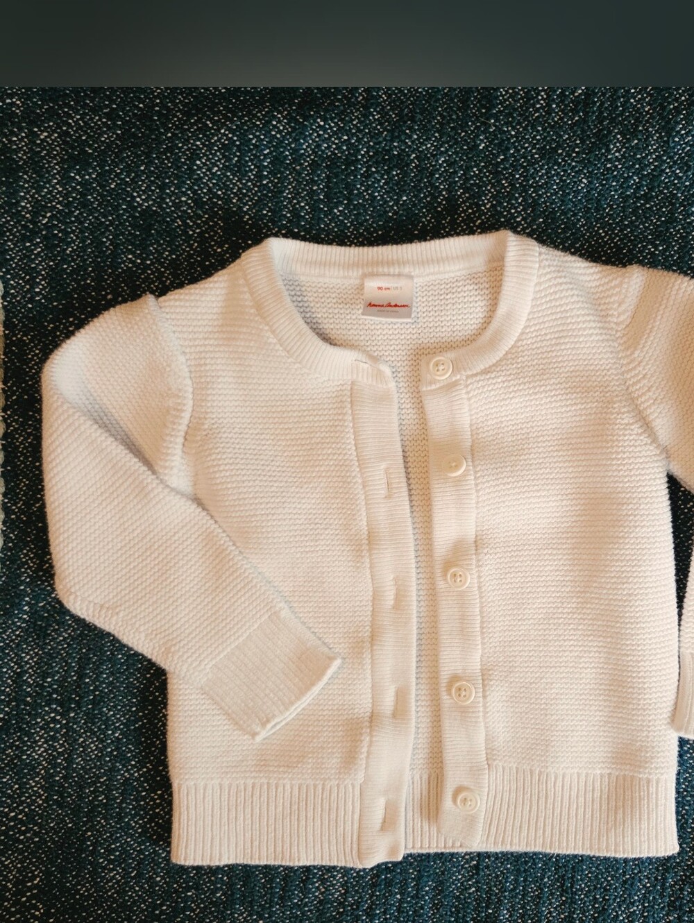 100% Organic Cotton Girls Size 3T Hannah Anderson Knit Cardigan